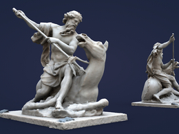 法国卢浮宫博物馆雕塑 neptune louvre museum