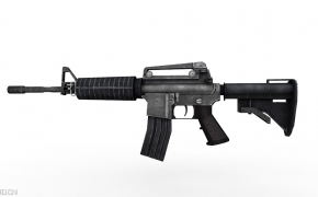 军事武器模型：M4A1步枪C4D模型