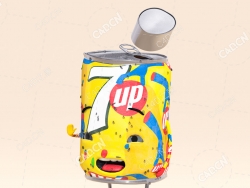 可爱的易拉罐角色绑定模型mrsoda