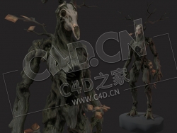 C4D老树精森林之魂树人树怪模型 Spirit_of_the_forest