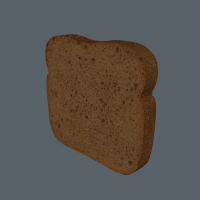 面包片3D模型 bread