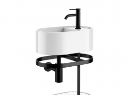 小型46椭圆浴室柜卫浴家具3D模型素材下载Les Petites 46 Ovale Vanity Unit by Cielo