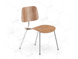 休闲椅接待椅子木椅会议椅餐椅单人椅C4D模型Wooden Chair 1