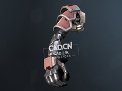 科幻机械臂控制臂C4D模型 Halo Reach - Cybernetic Arm
