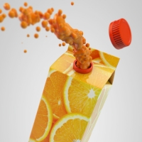 橙汁3D模型：Orange juice