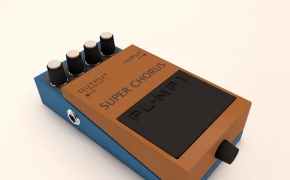 吉他踏板C4D模型 Guitar Pedal