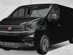 菲亚特汽车Talento面包车2017款C4D汽车模型下载