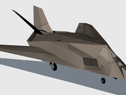 美国空军F-117A型“夜鹰”隐形战机f-117a-stels