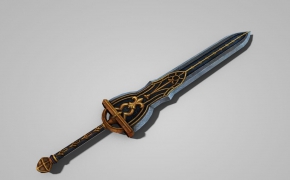 游戏道具模型：20把宝剑C4D模型 The game model of the sword