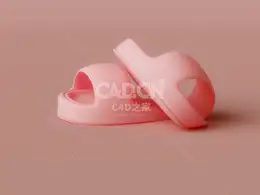 Octane软萌Q弹小拖鞋C4D工程文件下载