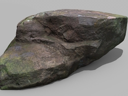 超级真实 低面数高精度岩石模型 带4K贴图 C4D FBX OBJ格式