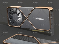 C4D电脑显卡英伟达显卡模型RTX3090模型rtx3090显卡模型 Nvidia
