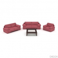 时尚沙发 茶几一套06（带贴图）