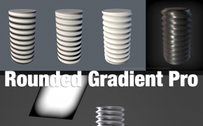 C4D渐变贴图材质纹理插件汉化版 AVK Rounded Gradient Pro Cinema 4D R13-R17