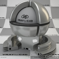 vray for c4d材质：Sterling Silver