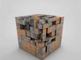 C4D R20按材质纹理破碎对象教程 Texture Fractured Objects (Cinema 4D Tutorial)