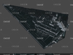星球大战帝国歼星舰3d模型 Imperial Star Destroyer - starwar - 3dmodel