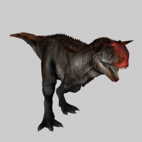 休息喘气的恐龙3d模型 （带绑定及动作）Dinosaur 3d model-rageIdle