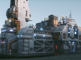 C4D OctaneRender火星计划-火星基地模型工程文件