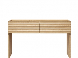 长方形玄关桌现代端景台3D模型素材下载Rows Rectangular Console Table by Moroso