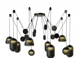 布罗基斯品牌行星吊灯PC12433D模型素材下载Planets Pendant Lamp PC1243 by Brokis
