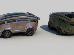 变形的概念汽车C4D模型 C4D 3D Model Random Vehicle