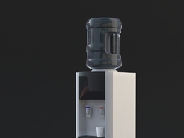 饮水机C4D模型 Water Cooler