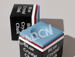台球擦枪粉C4D模型 Pool Chalk