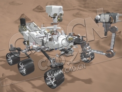 C4D美国毅力号火星探测车机器人模型 perseverance