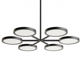 Discus 吊灯六盏组合款照明吊灯3D模型素材下载Discus Pendant 6 Lamp by Matter Made