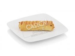 C4D香肠卷食物模型 Roll with sausage