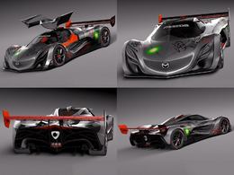 马自达Furai超跑慨念车C4D模型 Mazda Furai Concept 2008