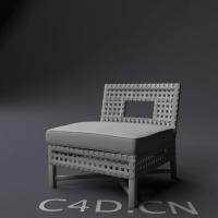 编织椅子3D模型 armchair 006