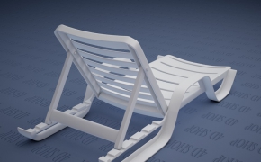 休闲躺椅C4D模型 bc chair