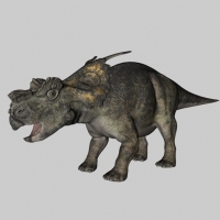 恐龙C4D模型：河神龙 Achelousaurus