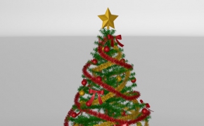圣诞树C4D模型 Christmas tree