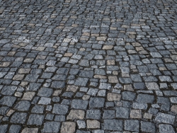 不规则石头地面无缝贴图模型 cobblestone