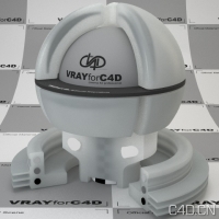 vray for c4d材质：White Translucent Plastic Acryl 001