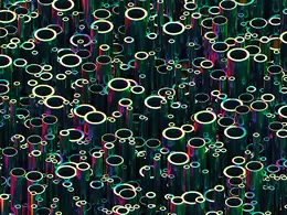 C4D实用工程第217季：金属管彩圈创意C4D工程文件 c4d project