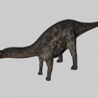 恐龙C4D模型：叉龙 Dicraeosaurus