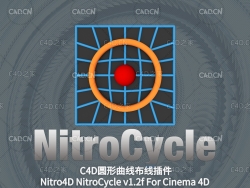 C4D插件-边缘循环平滑管道连接打孔挖洞插件Nitro4D NitroCycle v1.2f 解锁版