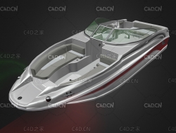 C4D海上游艇快艇船模型 Sea Ray