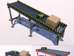 C4D传送带输送带预设 Cinema 4D Xpresso Rig_ Conveyor Belt Systems