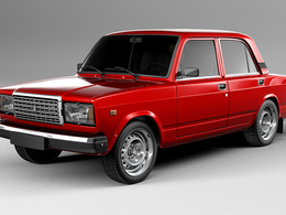 俄罗斯拉达汽车C4D模型 Lada Auto Vaz 2107