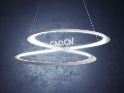 交错的装饰艺术吊灯灯具C4D模型Nemo_Kepler_c4d