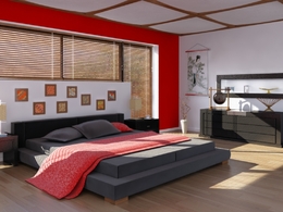 C4D室内模型：卧室渲染模型 bedroom east 3d model