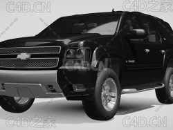 雪佛兰太浩SUV越野车C4D汽车模型下载