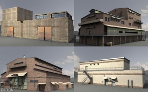 工厂厂房3D模型合集 Dexsoft: Industrial 3. model