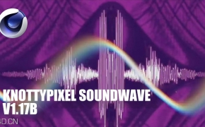 C4D R15/R16/R17样条线音频波形动画插件 Knottypixel Soundwave v1.17b WIN64