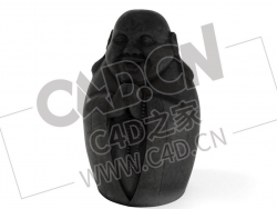 弥勒佛陶俑雕像古代饰品C4D模型下载